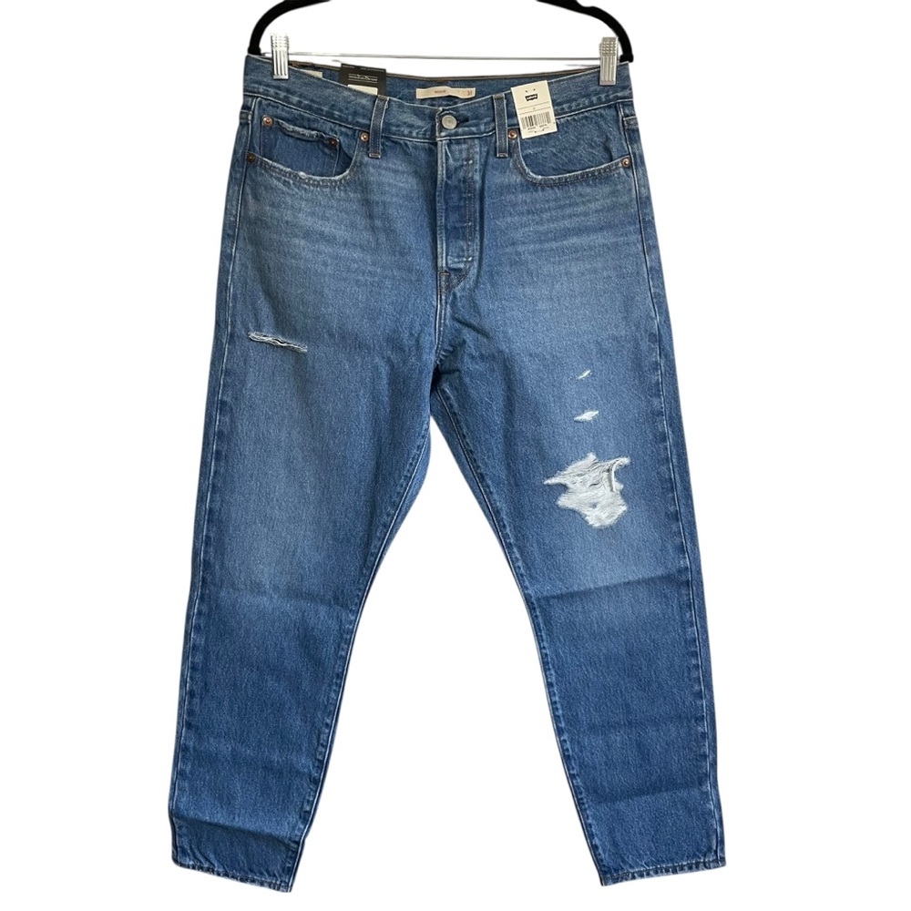Levi's Wedgie Straight High-Rise Distressed Jeans Size 31 NWT